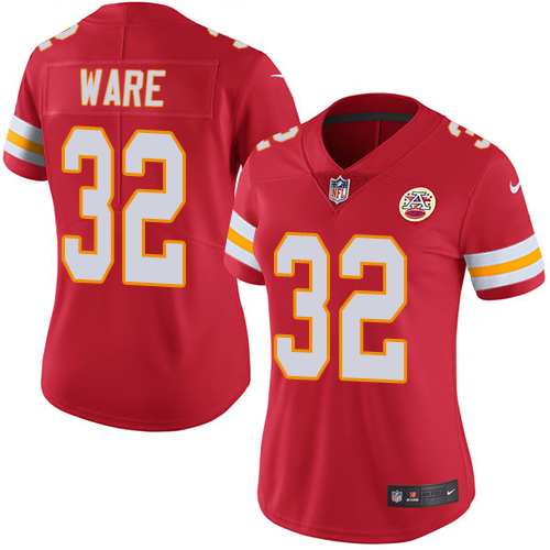 Women's Limited Spencer Ware Nike Jersey Red - #32 Rush NFL Kansas City Chiefs